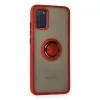 Samsung Galaxy A02s Kılıf Montreal Yüzüklü Silikon Kapak - Kırmızı