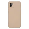 Samsung Galaxy A03 Kılıf Nano İçi Kadife Silikon - Pudra