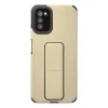 Samsung Galaxy A03s Kılıf Mega Standlı Silikon - Gold