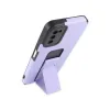 Samsung Galaxy A03s Kılıf Mega Standlı Silikon - Lila