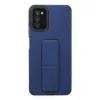 Samsung Galaxy A03s Kılıf Mega Standlı Silikon - Mavi