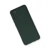 Samsung Galaxy A03s Kılıf Nano İçi Kadife Silikon - Koyu Yeşil