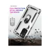 Samsung Galaxy A03s Kılıf Sofya Yüzüklü Silikon Kapak - Gümüş