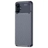 Samsung Galaxy A06 Kılıf Auto Focus Karbon Kapak - Lacivert