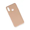 Samsung Galaxy A10s Kılıf Nano İçi Kadife Silikon - Pudra