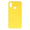 Samsung Galaxy A10s Kılıf Nano İçi Kadife Silikon - Sarı