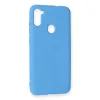 Samsung Galaxy A11 Kılıf Nano İçi Kadife Silikon - Mavi