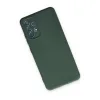 Samsung Galaxy A13 4g Kılıf Nano İçi Kadife Silikon - Koyu Yeşil