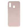 Samsung Galaxy A20 Kılıf Nano İçi Kadife Silikon - Pudra