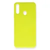 Samsung Galaxy A20s Kılıf Nano İçi Kadife Silikon - Sarı