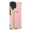 Samsung Galaxy A22 Kılıf Mega Standlı Silikon - Pudra