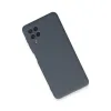 Samsung Galaxy A22 Kılıf Nano İçi Kadife Silikon - Gri