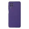 Samsung Galaxy A22 Kılıf Nano İçi Kadife Silikon - Mor