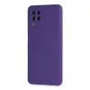 Samsung Galaxy A22 Kılıf Nano İçi Kadife Silikon - Mor