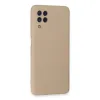 Samsung Galaxy A22 Kılıf Nano İçi Kadife Silikon - Pudra