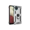 Samsung Galaxy A22 Kılıf Sofya Yüzüklü Silikon Kapak - Gümüş