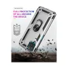 Samsung Galaxy A22 Kılıf Sofya Yüzüklü Silikon Kapak - Gümüş