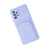Samsung Galaxy A33 5g Kılıf Kelvin Kartvizitli Silikon - Lila