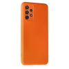 Samsung Galaxy A52 Kılıf Nano İçi Kadife Silikon - Turuncu