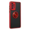 Samsung Galaxy A53 5g Kılıf Montreal Yüzüklü Silikon Kapak - Kırmızı