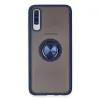 Samsung Galaxy A70 Kılıf Montreal Yüzüklü Silikon Kapak - Lacivert