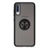 Samsung Galaxy A70 Kılıf Montreal Yüzüklü Silikon Kapak - Siyah