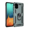 Samsung Galaxy A71 Kılıf Sofya Yüzüklü Silikon Kapak - Yeşil