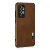 Samsung Galaxy A72 Kılıf Loop Deri Silikon - Kahverengi