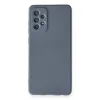 Samsung Galaxy A72 Kılıf Nano İçi Kadife Silikon - Gri
