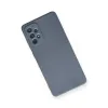 Samsung Galaxy A72 Kılıf Nano İçi Kadife Silikon - Gri
