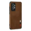 Samsung Galaxy A73 5g Kılıf Loop Deri Silikon - Kahverengi