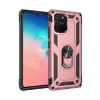 Samsung Galaxy A91 / S10 Lite Kılıf Sofya Yüzüklü Silikon Kapak - Rose