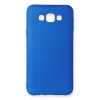Samsung Galaxy E7 Kılıf First Silikon - Mavi