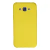 Samsung Galaxy J7 Kılıf Nano İçi Kadife Silikon - Sarı