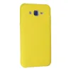 Samsung Galaxy J7 Kılıf Nano İçi Kadife Silikon - Sarı