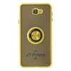 Samsung Galaxy J7 Prime Kılıf Montreal Yüzüklü Silikon Kapak - Sarı