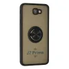 Samsung Galaxy J7 Prime Kılıf Montreal Yüzüklü Silikon Kapak - Siyah