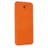 Samsung Galaxy J7 Prime Kılıf Nano İçi Kadife Silikon - Turuncu
