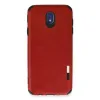 Samsung Galaxy J7 Pro / J730 Kılıf Loop Deri Silikon - Kırmızı