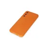 Samsung Galaxy M14 5g Kılıf Nano İçi Kadife Silikon - Turuncu