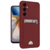 Samsung Galaxy M15 Kelvin Kartvizitli Silikon - Bordo