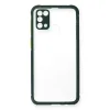 Samsung Galaxy M31 Kılıf Miami Şeffaf Silikon - Koyu Yeşil