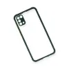 Samsung Galaxy M31 Kılıf Miami Şeffaf Silikon - Koyu Yeşil