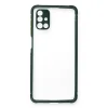 Samsung Galaxy M51 Kılıf Miami Şeffaf Silikon - Koyu Yeşil