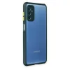 Samsung Galaxy M52 5g Kılıf Miami Şeffaf Silikon - Koyu Yeşil