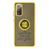 Samsung Galaxy S20 Fe Kılıf Montreal Yüzüklü Silikon Kapak - Sarı