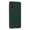 Samsung Galaxy S20 Kılıf Nano İçi Kadife Silikon - Koyu Yeşil
