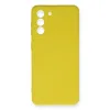 Samsung Galaxy S21 Fe Kılıf Nano İçi Kadife Silikon - Sarı