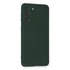 Samsung Galaxy S21 Kılıf Nano İçi Kadife Silikon - Koyu Yeşil