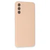 Samsung Galaxy S21 Plus Kılıf Nano İçi Kadife Silikon - Pudra